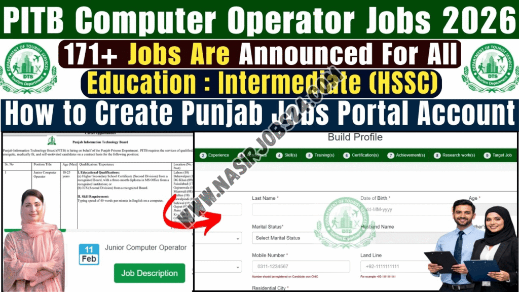 PITB Computer Operator Jobs